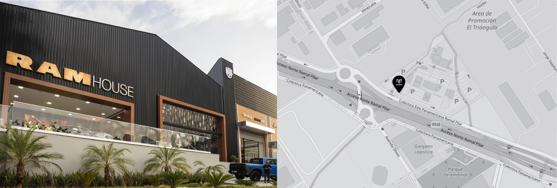 Mapa de ubicación de sucursales